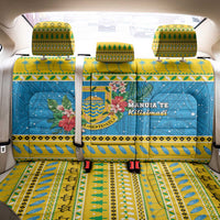 Tuvalu Christmas Back Car Seat Cover Coat Of Arms Manuia Te Kilisimasi LT05 - Polynesian Pride