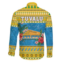 Tuvalu Christmas Family Matching Summer Maxi Dress and Hawaiian Shirt Coat Of Arms Manuia Te Kilisimasi LT05 - Polynesian Pride