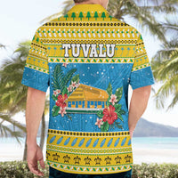 Tuvalu Christmas Hawaiian Shirt Coat Of Arms Manuia Te Kilisimasi LT05 - Polynesian Pride