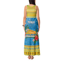 Tuvalu Christmas Tank Maxi Dress Coat Of Arms Manuia Te Kilisimasi LT05 - Polynesian Pride