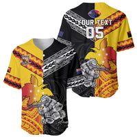 New Zealand And Papua New Guinea Rugby Custom Baseball Jersey Maori Kiwi With Bird of Paradise LT05 - Polynesian Pride