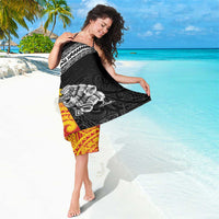 New Zealand And Papua New Guinea Rugby Custom Sarong Maori Kiwi With Bird of Paradise LT05 - Polynesian Pride