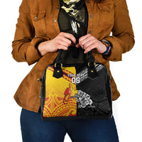New Zealand And Papua New Guinea Rugby Custom Shoulder Handbag Maori Kiwi With Bird of Paradise LT05 - Polynesian Pride