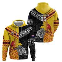 New Zealand And Papua New Guinea Rugby Custom Zip Hoodie Maori Kiwi With Bird of Paradise LT05 - Polynesian Pride