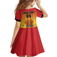Papua New Guinea Rugby Custom Family Matching Off The Shoulder Long Sleeve Dress and Hawaiian Shirt Go Orchids Pacific Champions LT05 - Polynesian Pride