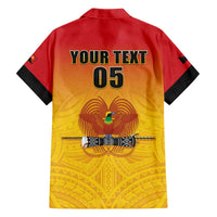 Papua New Guinea Rugby Custom Family Matching Off The Shoulder Long Sleeve Dress and Hawaiian Shirt Go Orchids Pacific Champions LT05 - Polynesian Pride