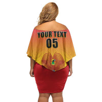 Papua New Guinea Rugby Custom Family Matching Off Shoulder Short Dress and Hawaiian Shirt Go Orchids Pacific Champions LT05 - Polynesian Pride