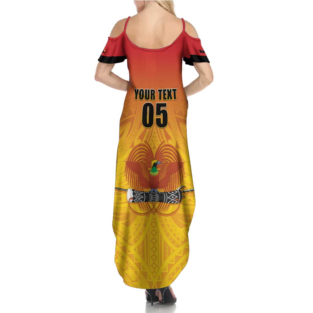 Papua New Guinea Rugby Custom Family Matching Summer Maxi Dress and Hawaiian Shirt Go Orchids Pacific Champions LT05 - Polynesian Pride