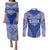 Fetu Samoa Rugby Custom Couples Matching Puletasi and Long Sleeve Button Shirt Go Champions