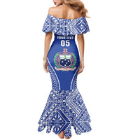 Fetu Samoa Rugby Custom Family Matching Mermaid Dress and Hawaiian Shirt Go Champions LT05 - Polynesian Pride