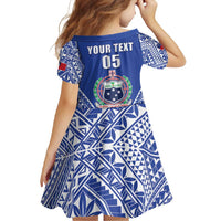 Fetu Samoa Rugby Custom Family Matching Off Shoulder Maxi Dress and Hawaiian Shirt Go Champions LT05 - Polynesian Pride