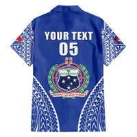 Fetu Samoa Rugby Custom Family Matching Off Shoulder Maxi Dress and Hawaiian Shirt Go Champions LT05 - Polynesian Pride