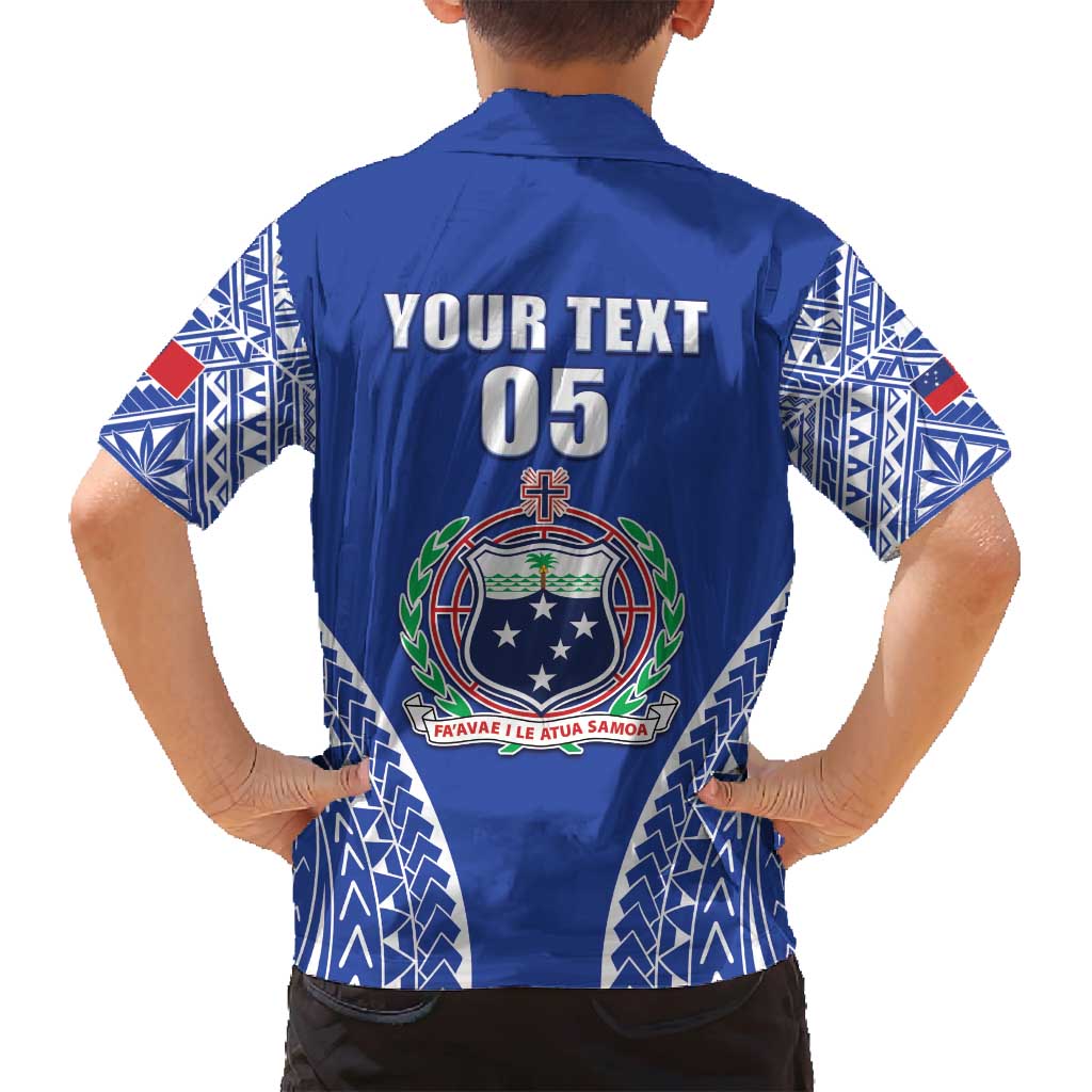 Fetu Samoa Rugby Custom Family Matching Off Shoulder Short Dress and Hawaiian Shirt Go Champions LT05 - Polynesian Pride