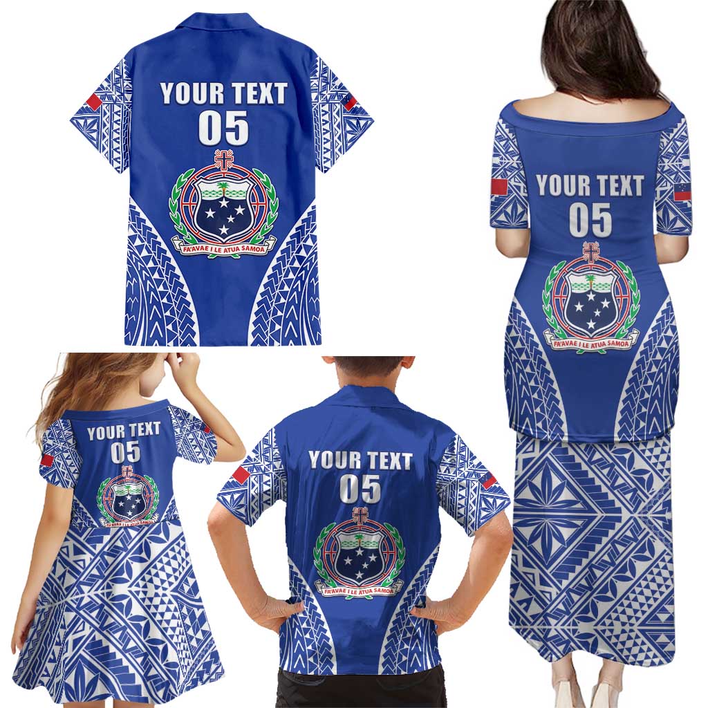 Fetu Samoa Rugby Custom Family Matching Puletasi and Hawaiian Shirt Go Champions