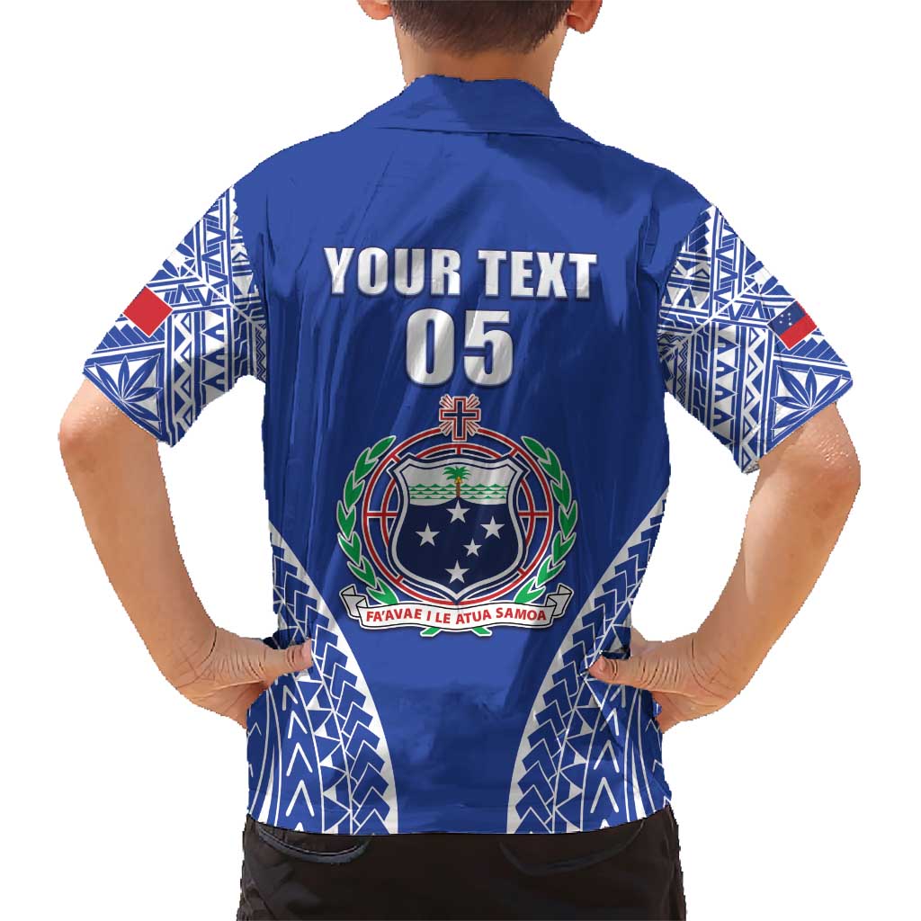 Fetu Samoa Rugby Custom Family Matching Short Sleeve Bodycon Dress and Hawaiian Shirt Go Champions LT05 - Polynesian Pride