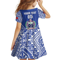 Fetu Samoa Rugby Custom Family Matching Summer Maxi Dress and Hawaiian Shirt Go Champions LT05 - Polynesian Pride