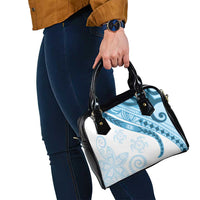 Blue Polynesian Tribal Turtle Floral Pattern Shoulder Handbag LT05 - Polynesian Pride