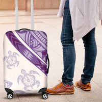Purple Polynesian Tribal Turtle Floral Pattern Luggage Cover LT05 Purple - Polynesian Pride