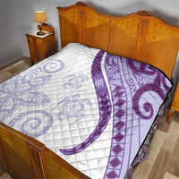 Purple Polynesian Tribal Turtle Floral Pattern Quilt LT05 - Polynesian Pride