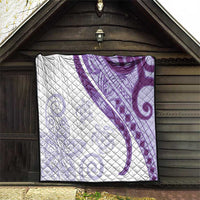 Purple Polynesian Tribal Turtle Floral Pattern Quilt LT05 - Polynesian Pride