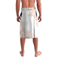 Orange Polynesian Tribal Turtle Floral Pattern Lavalava LT05 - Polynesian Pride