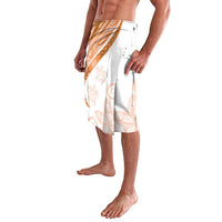 Orange Polynesian Tribal Turtle Floral Pattern Lavalava LT05 - Polynesian Pride