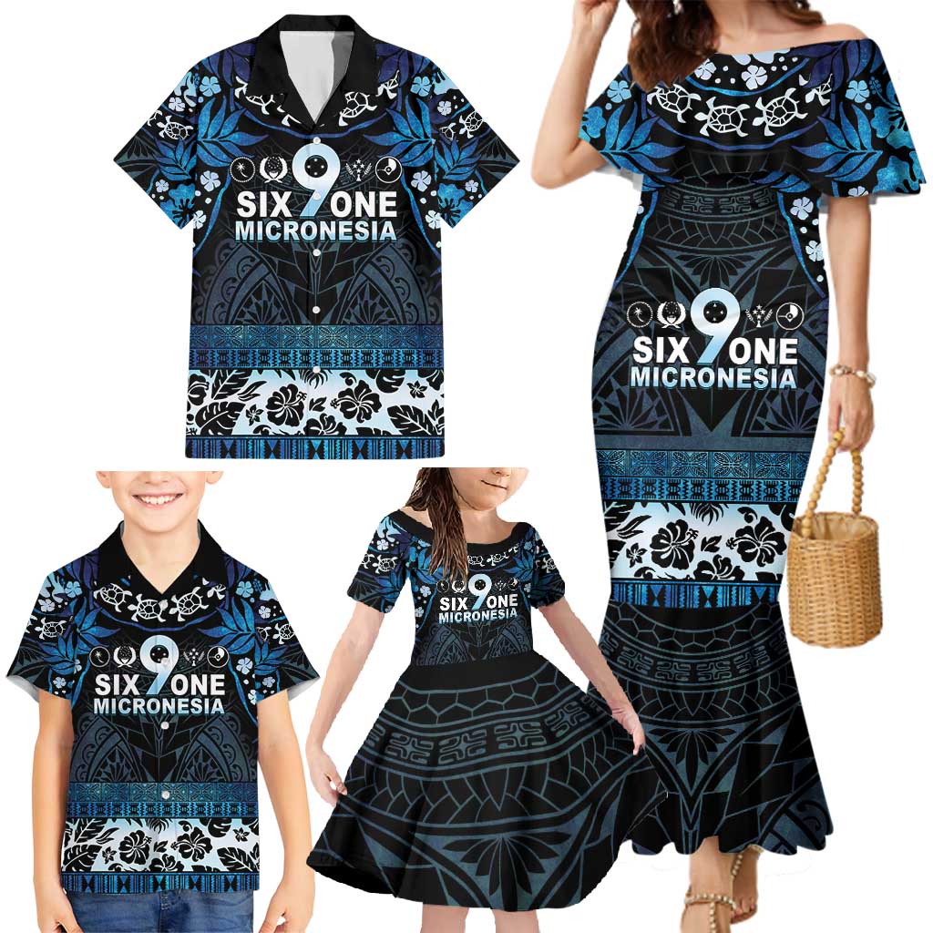 Micronesia FSM 691 Family Matching Mermaid Dress and Hawaiian Shirt Respect Culture LT05 - Polynesian Pride