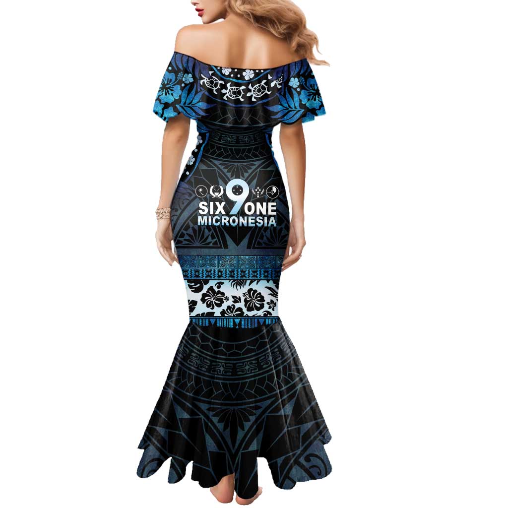 Micronesia FSM 691 Family Matching Mermaid Dress and Hawaiian Shirt Respect Culture LT05 - Polynesian Pride