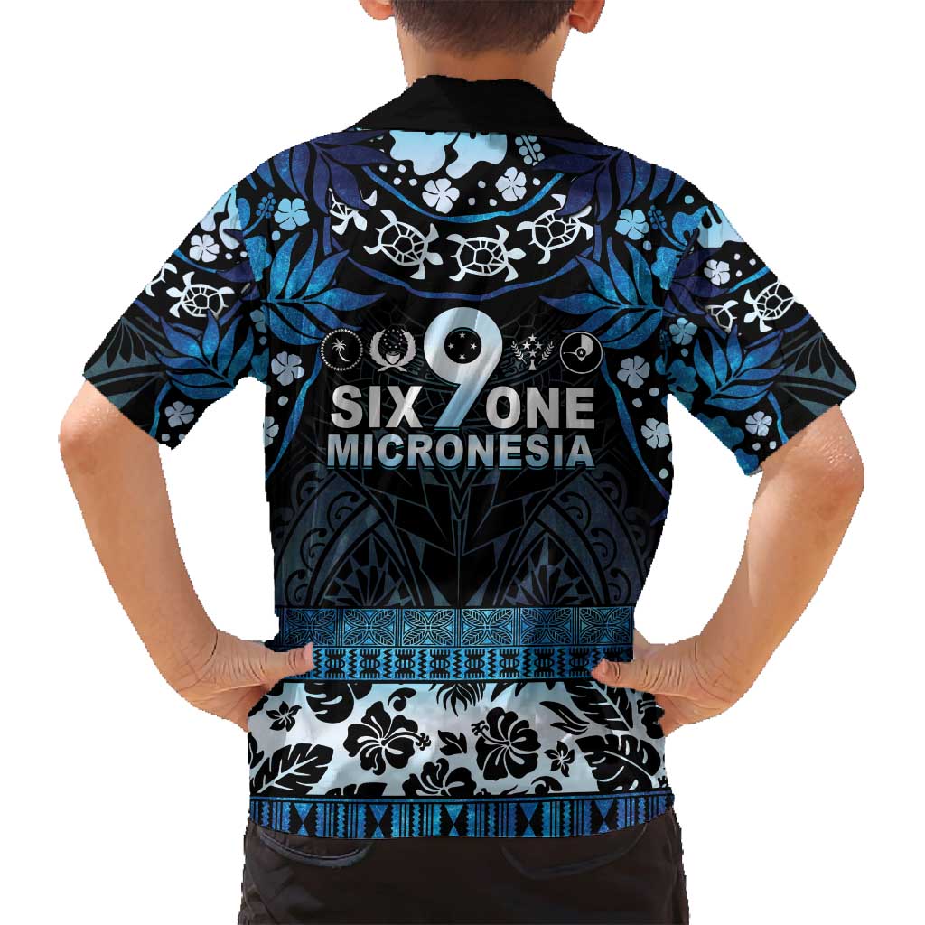 Micronesia FSM 691 Family Matching Off Shoulder Short Dress and Hawaiian Shirt Respect Culture LT05 - Polynesian Pride