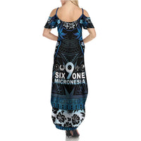 Micronesia FSM 691 Family Matching Summer Maxi Dress and Hawaiian Shirt Respect Culture LT05 - Polynesian Pride