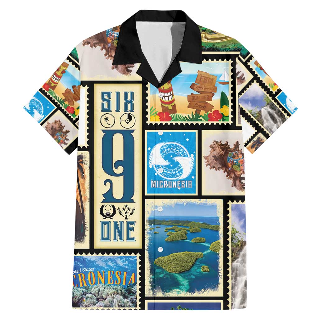 FSM Micronesia Culture Family Matching Mermaid Dress and Hawaiian Shirt LT05 Dad's Shirt - Short Sleeve Colorful - Polynesian Pride