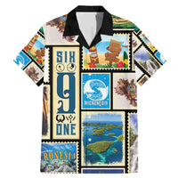 FSM Micronesia Culture Family Matching Mermaid Dress and Hawaiian Shirt LT05 Dad's Shirt - Short Sleeve Colorful - Polynesian Pride