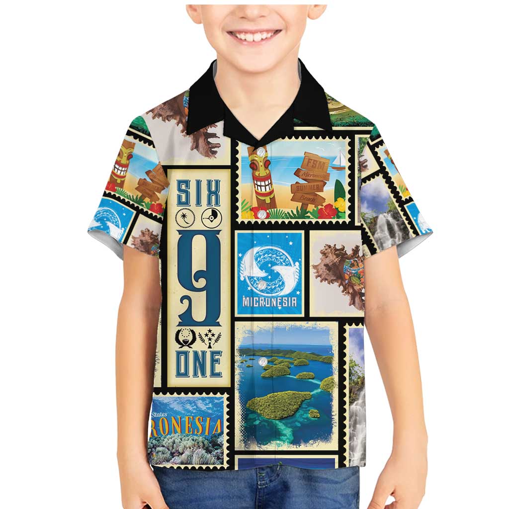 FSM Micronesia Culture Family Matching Mermaid Dress and Hawaiian Shirt LT05 Son's Shirt Colorful - Polynesian Pride