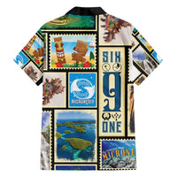 FSM Micronesia Culture Family Matching Off Shoulder Maxi Dress and Hawaiian Shirt LT05 - Polynesian Pride