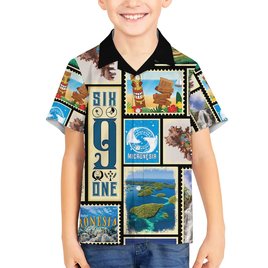 FSM Micronesia Culture Family Matching Puletasi and Hawaiian Shirt