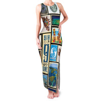 FSM Micronesia Culture Family Matching Tank Maxi Dress and Hawaiian Shirt LT05 Mom's Dress Colorful - Polynesian Pride