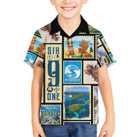 FSM Micronesia Culture Family Matching Tank Maxi Dress and Hawaiian Shirt LT05 Son's Shirt Colorful - Polynesian Pride