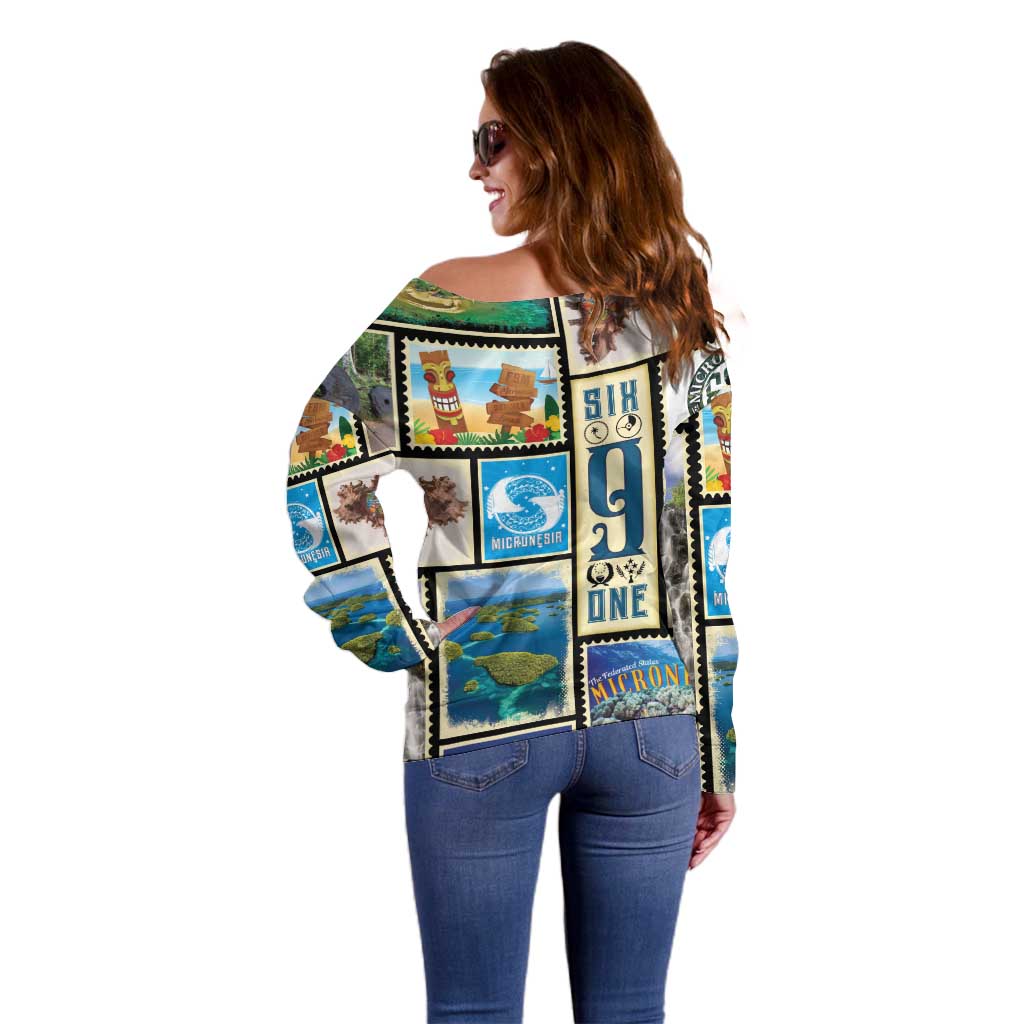 FSM Micronesia Culture Off Shoulder Sweater