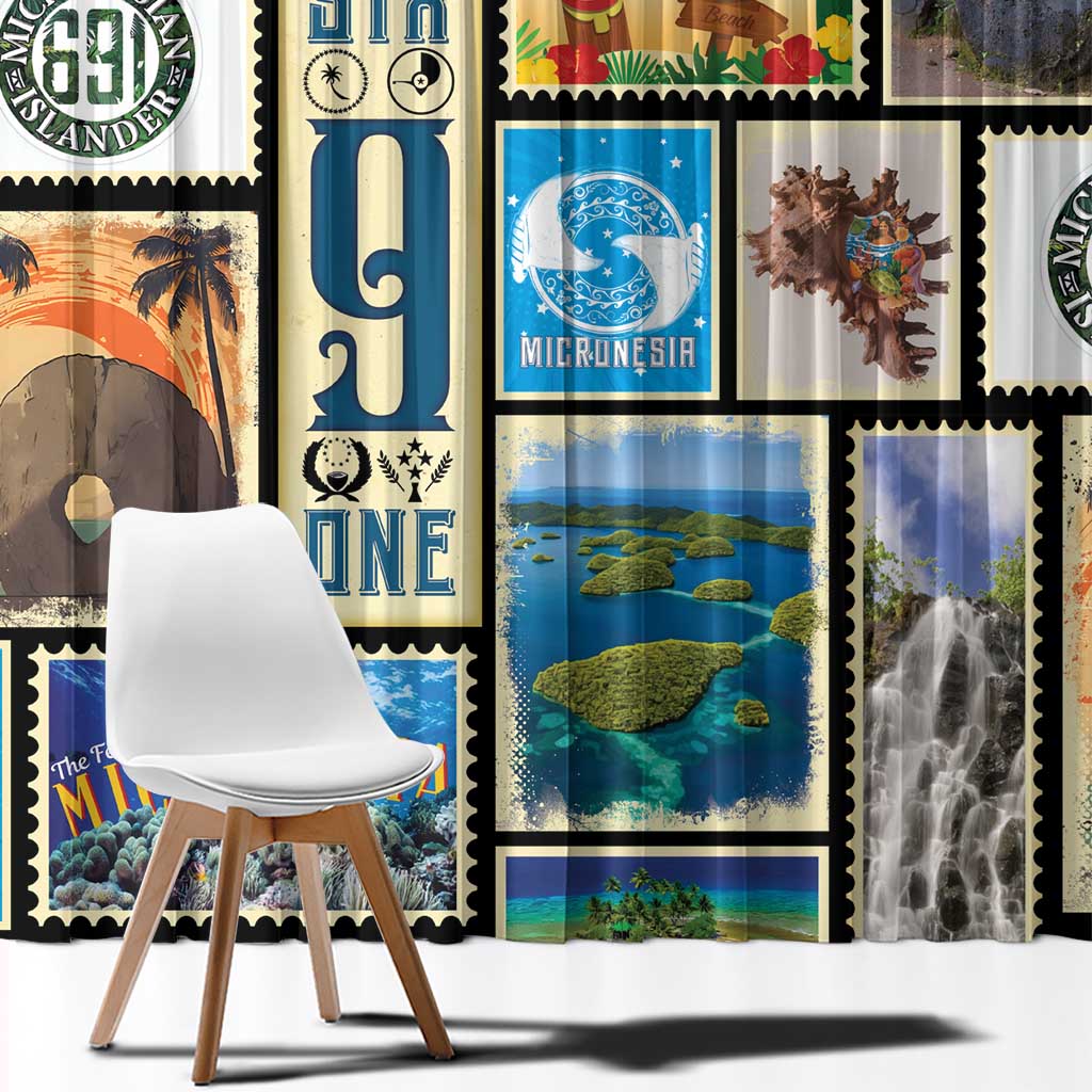 FSM Micronesia Culture Window Curtain