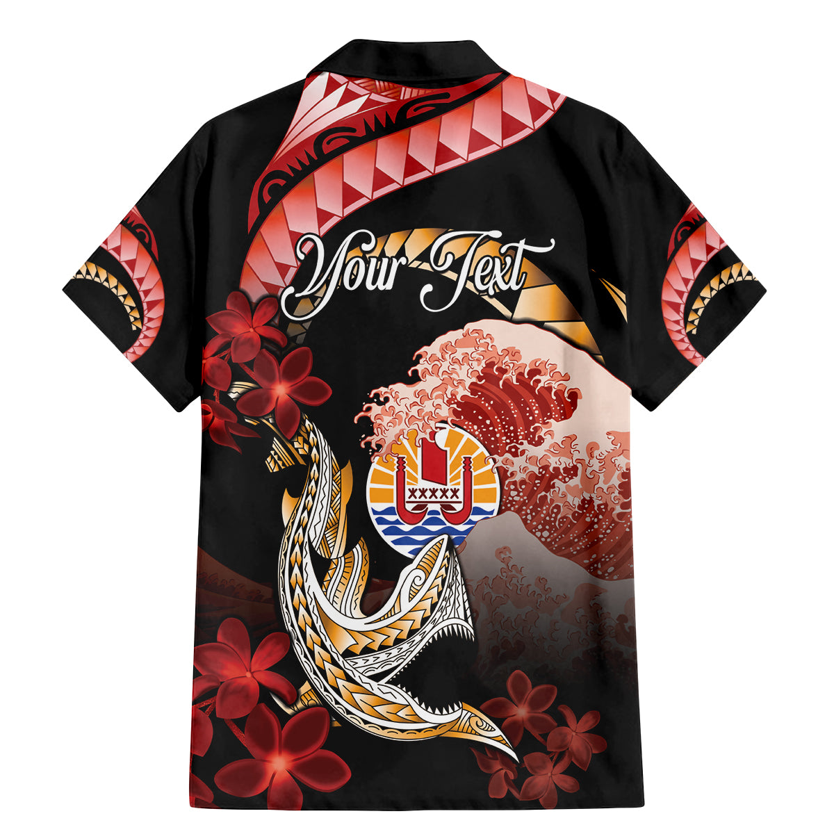 Personalised French Polynesia Victory Day Family Matching Mermaid Dress and Hawaiian Shirt Polynesian Pattern Plumeria LT05 - Polynesian Pride
