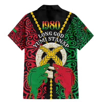 Vanuatu 45th Independence Day Family Matching Mermaid Dress and Hawaiian Shirt Long God Yumi Stanap Wild Boar LT05 - Polynesian Pride