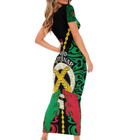 Vanuatu 45th Independence Day Family Matching Short Sleeve Bodycon Dress and Hawaiian Shirt Long God Yumi Stanap Wild Boar LT05 - Polynesian Pride