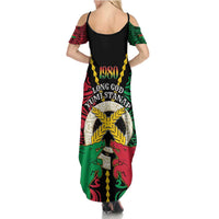 Vanuatu 45th Independence Day Family Matching Summer Maxi Dress and Hawaiian Shirt Long God Yumi Stanap Wild Boar LT05 - Polynesian Pride