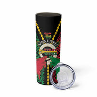 Vanuatu 45th Independence Day Skinny Tumbler Long God Yumi Stanap Wild Boar LT05 - Polynesian Pride