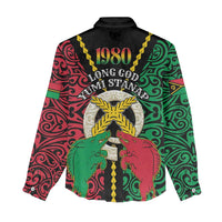 Vanuatu 45th Independence Day Women Casual Shirt Long God Yumi Stanap Wild Boar LT05