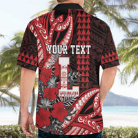 Personalized Hawaii Lahainaluna High School Hawaiian Shirt Tribal Tattoo With Hibiscus Flowers LT05 - Polynesian Pride