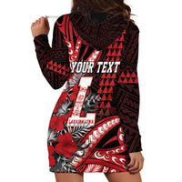 Personalized Hawaii Lahainaluna High School Hoodie Dress Tribal Tattoo With Hibiscus Flowers LT05 - Polynesian Pride