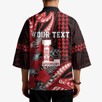 Personalized Hawaii Lahainaluna High School Kimono Tribal Tattoo With Hibiscus Flowers
