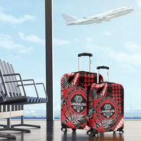 Hawaii Lahainaluna High School Luggage Cover Tribal Tattoo With Hibiscus Flowers LT05 - Polynesian Pride
