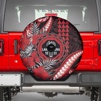 Hawaii Lahainaluna High School Spare Tire Cover Tribal Tattoo With Hibiscus Flowers LT05 - Polynesian Pride